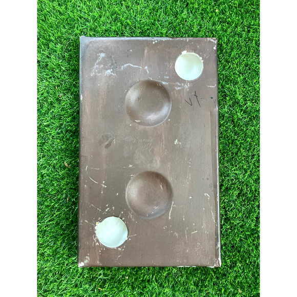 Vintage 3D Hammered Metal Spinning Wheel Wall Plaque - Retro Kitchen Wall Decor - Picture 9 of 9